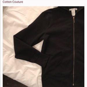 Cotton Couture black stretchy hoodie